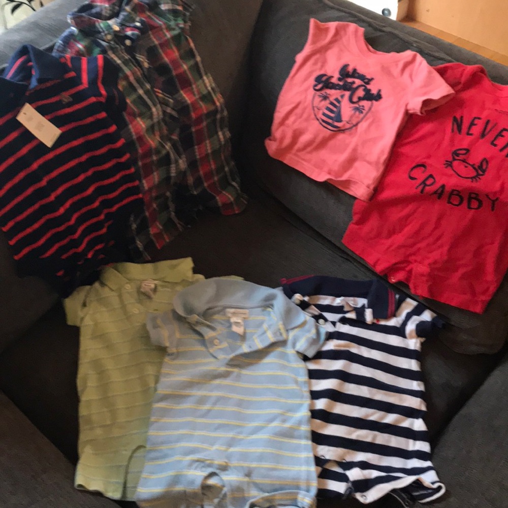 3-6 month boys lot polo, gap, Janie & Jack